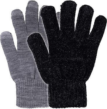 Laze Magic touch handske 2-pak Sort og grå/Onesize