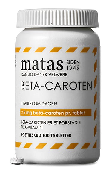 Matas Striber Beta Caroten 2,2 mg 100 tabl.