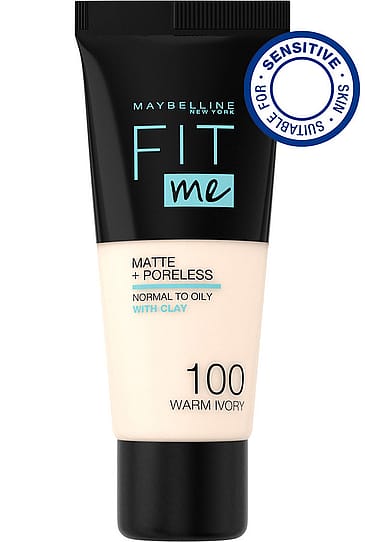 Maybelline Fit Me Matte & Poreless Foundation 100 Warm Ivory