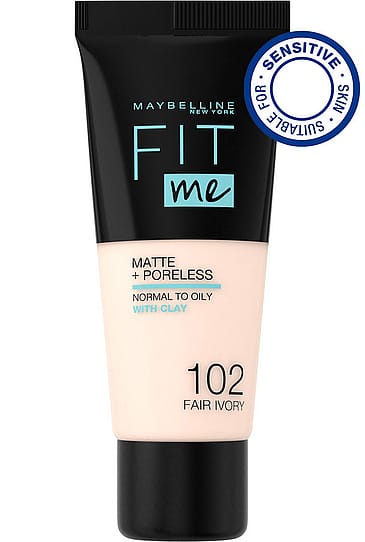 Maybelline Fit Me Matte & Poreless Foundation 102 Fair Ivory
