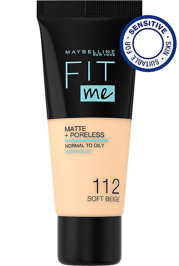 Maybelline Fit Me Matte & Poreless Foundation 112 Soft Beige
