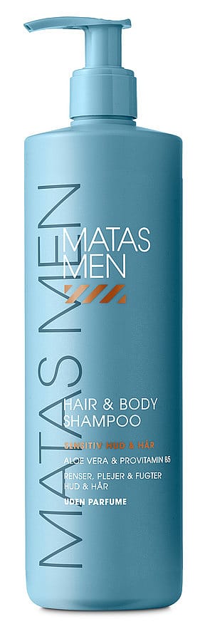 Matas Striber Men Hair & Body Shampoo til Sensitiv Hud Uden Parfume 500 ml