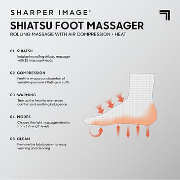 Sharper Image Fodmassage med kompression Foot Eggshape