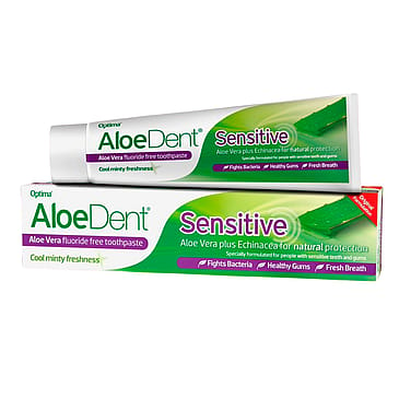 AloeDent Tandpasta Sensitive Aloe Vera Fluoride Free 100 ml
