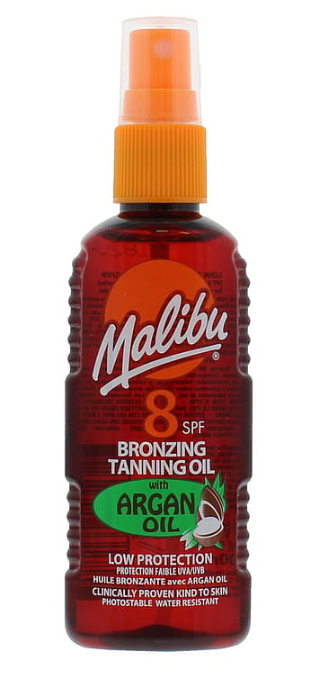 Malibu Bronze Tanning Oil Spray With Argan Oil SPF 8 100 ml