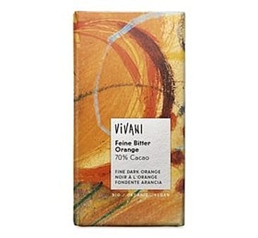 Vivani Chokolade bitter m. orange 70% Ø 100 g