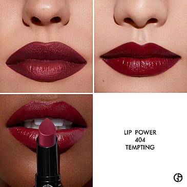Armani Lip Power Vivid Color Long Wear Lipstick 404