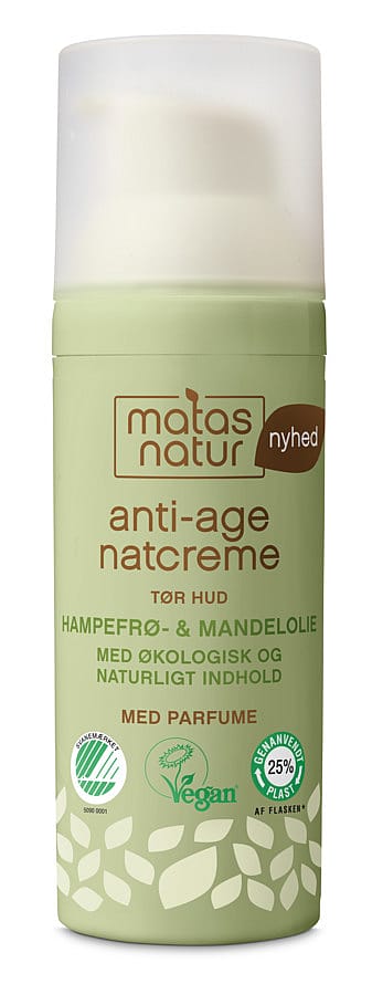 Matas Natur Hampefrø- & Mandelolie Anti-Age Natcreme 50 ml
