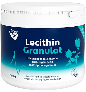 Biosym Lecithin Granulat fra solsikkeolie 200 g