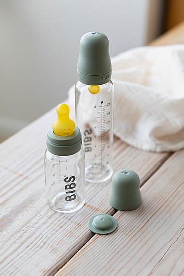 BIBS Baby Glass Bottle Complete Set Ivory