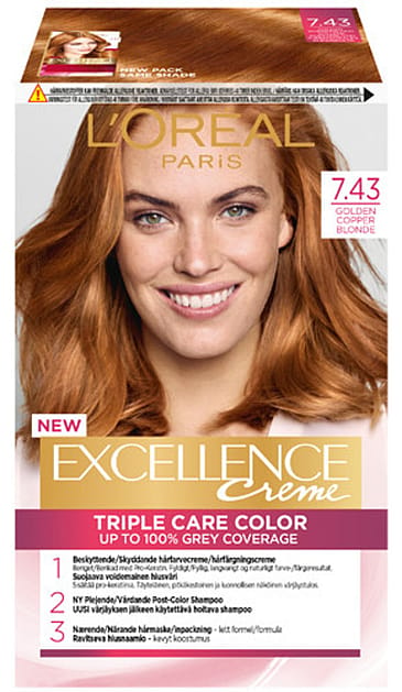 L'Oréal Paris Excellence Hårfarve 7.43
