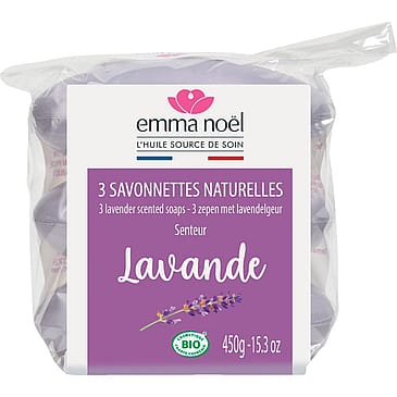 Emma Nöel Lavendelsæbe 3-pak 450 g