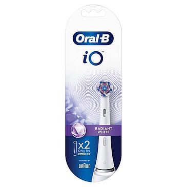 Oral-B iO Radiant Børstehoveder 2 stk Hvid