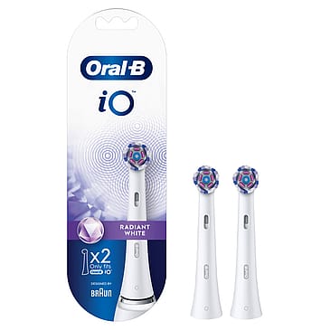 Oral-B iO Radiant Børstehoveder 2 stk Hvid