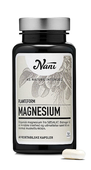 Nani Magnesium på organisk planteform 60 kaps