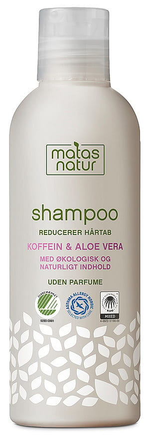 Matas Natur Koffein & Aloe Vera Shampoo Reducerer Hårtab 200 ml