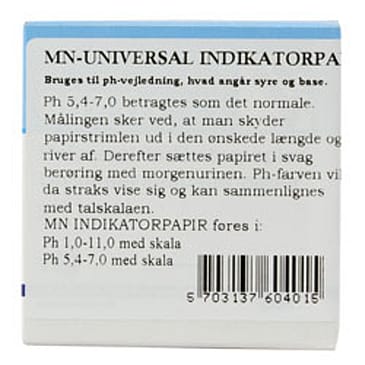 Natur Drogeriet Indikator Papir Ph 1-11 Skala 1 stk.