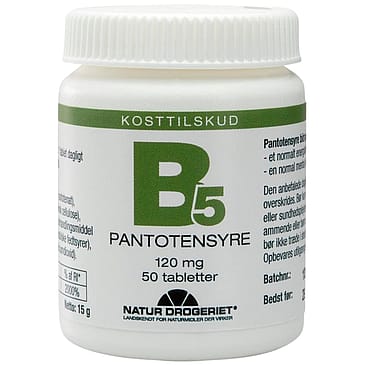Natur Drogeriet B5 Pantotensyre 120 mg 50 tabl.
