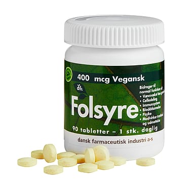 Dansk Farmaceutisk Industri Folsyre 400 mcg 90 tabl.