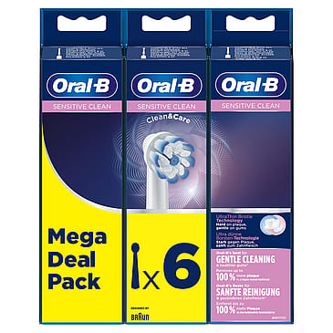 Oral-B Sensitive Clean Børstehoveder 6 stk