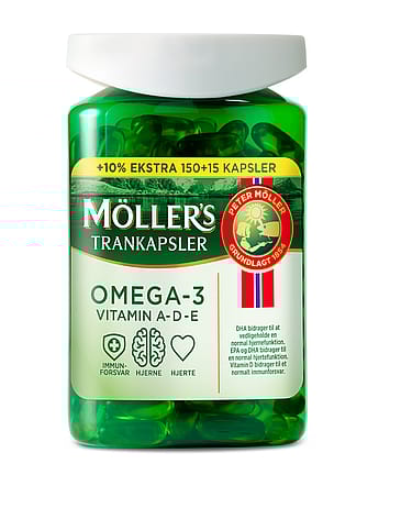 Möllers Tran Trankapsler 150 + 15 stk.