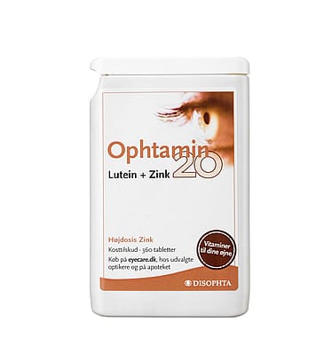 DeepSeaPharma Ophtamin 20 – Lutein + Zink 360 stk.
