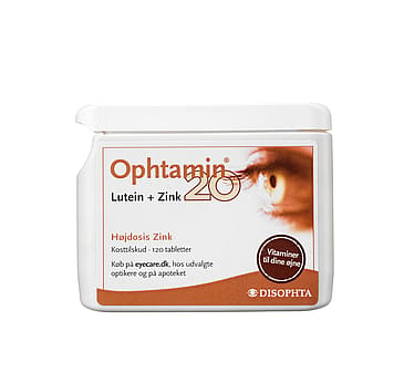DeepSeaPharma Ophtamin 20 – Lutein + Zink 120 stk.