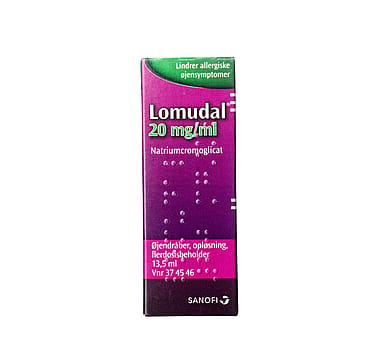 Lomudal Øjendråber 20 mg/ml 13,5 ml.