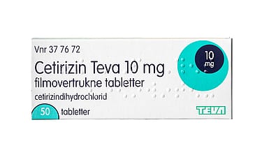 Cetirizin Teva 10 mg filmovertrukne tabletter 50 stk.