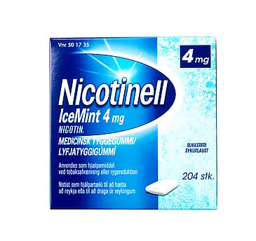 Nicotinell IceMint Tyggegummi 4 mg 204 stk