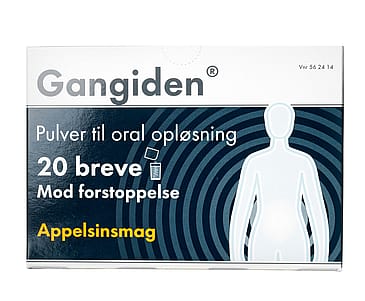 Gangiden Pulver 13,125 g + 351 mg + 179 mg + 47 mg, oral opløsning 20 stk.