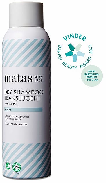 Matas Striber Dry Shampoo Translucent Uden Parfume 200 ml
