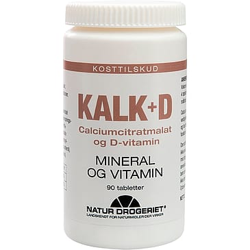 Natur Drogeriet Kalk + D tabletter 90 tabl.