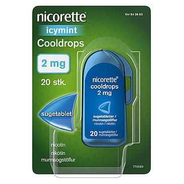 Nicorette® Cooldrops 2 mg sugetabletter 20 stk.