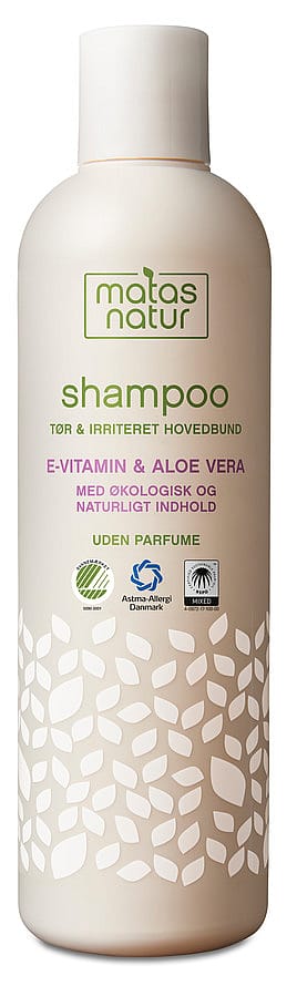 Matas Natur Aloe Vera & E-vitamin Shampoo Tør/Irriteret Hovedbund 400 ml