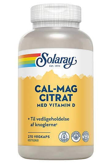 Solaray Cal-Mag med D-vitamin 270 kaps.