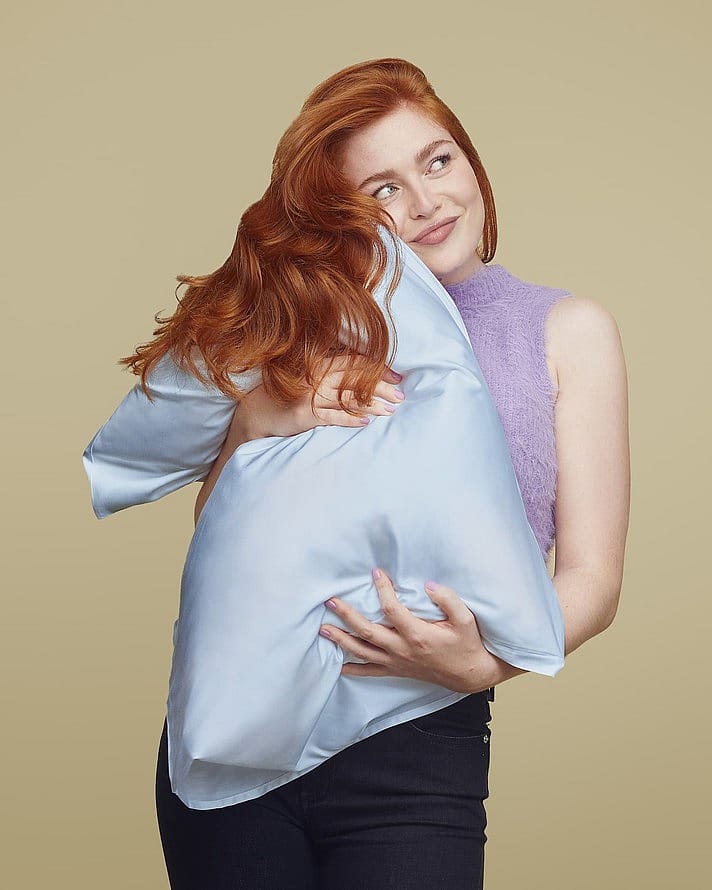 Køb Pure Bamboo Pillowcase Sky Blue 60 x 63/70 cm fra Hairlust Matas