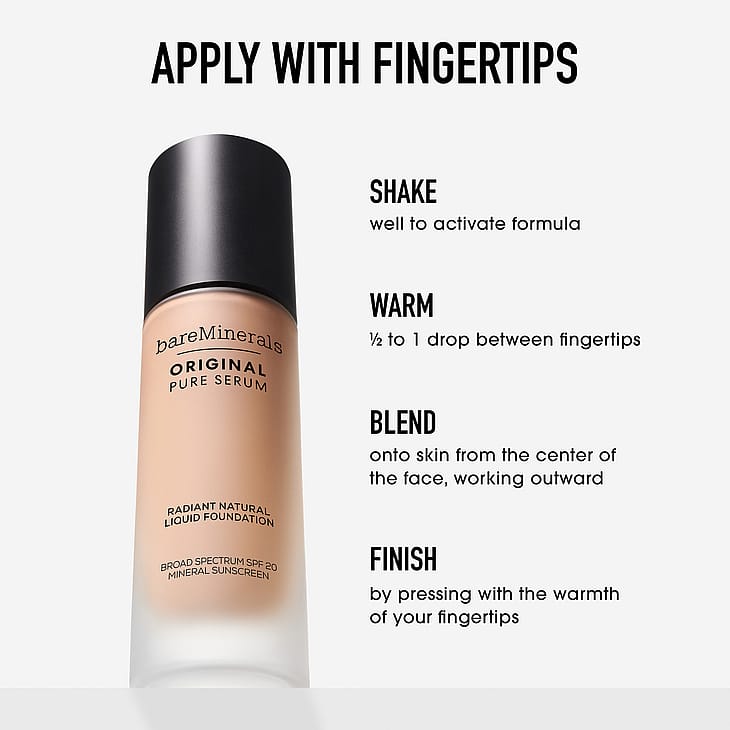Bare Face Mineral Foundation – 100% Natürliches Puder-Make-up, Shade Medium2, 5 G