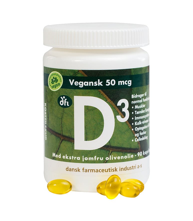 Køb Berthelsen D3 Vitamin 50 Mcg Vegansk 90 Kaps   Matas