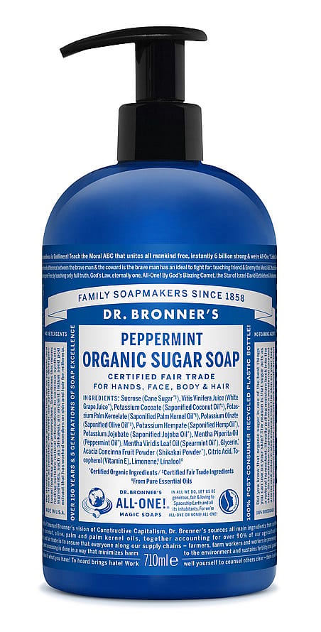 Peppermint Organic Sugar Soap 710 ml