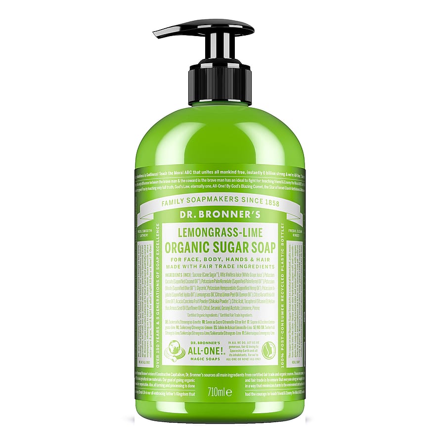 Dr. Bronner's Lemongrass Lime Organic Sugar Soap 710 ml parfym