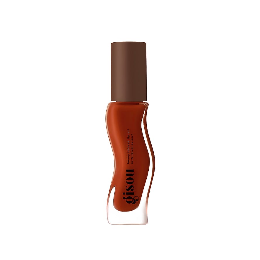 Honey Infused Lip Oil Sheer & milky dark red