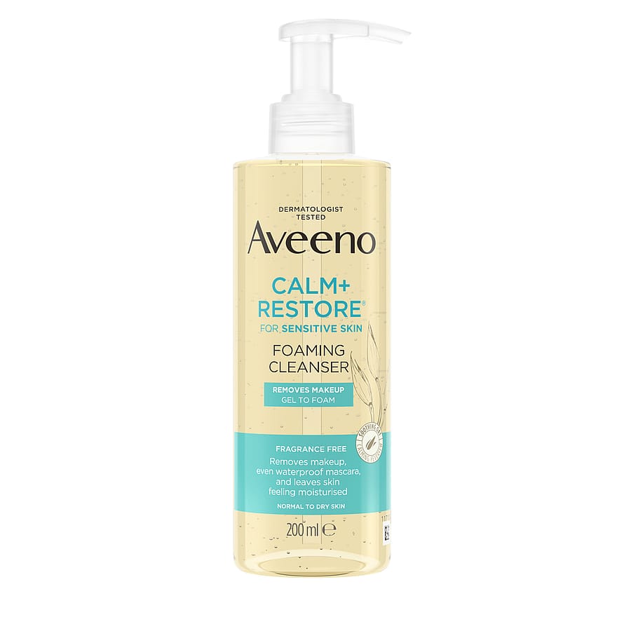 Aveeno Calm+Restore Foaming Make Up Removing Cleanser 200 ml parfym