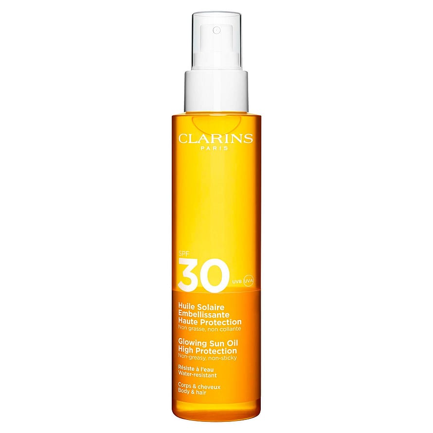 Clarins Glowing Sun Oil High Protection SPF30 Body & Hair 150 ml