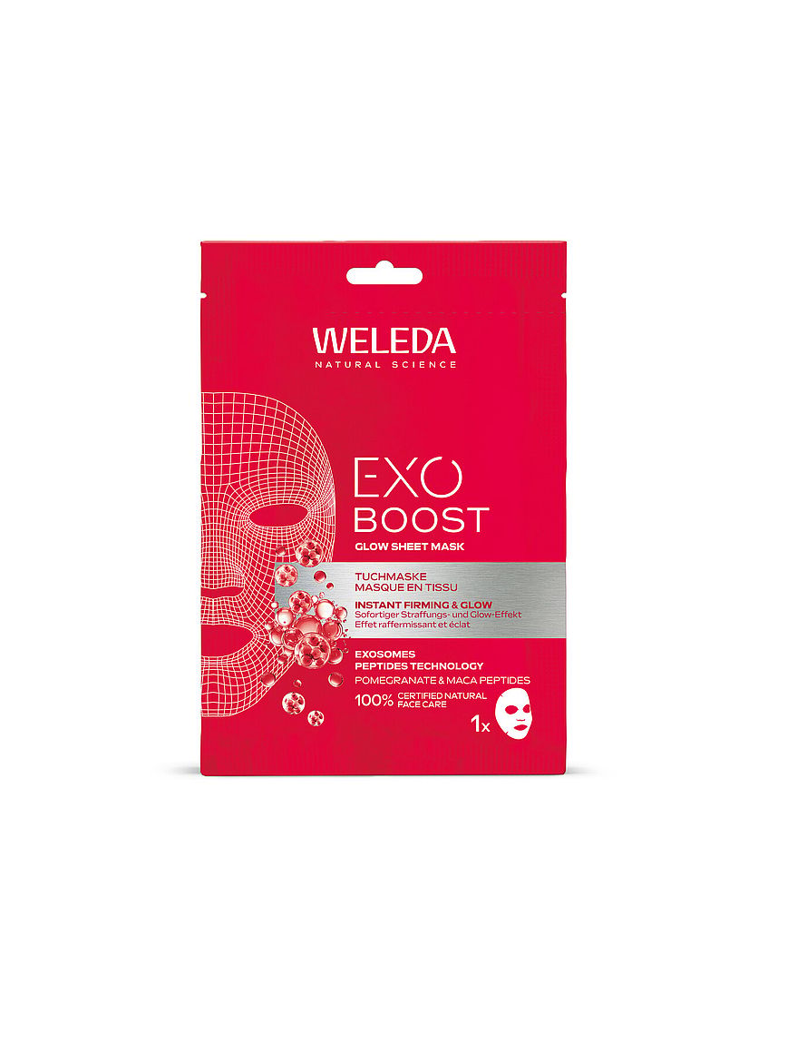 Weleda Exo Boost Glow Sheet Mask Pomegranate Sheet Mask parfym