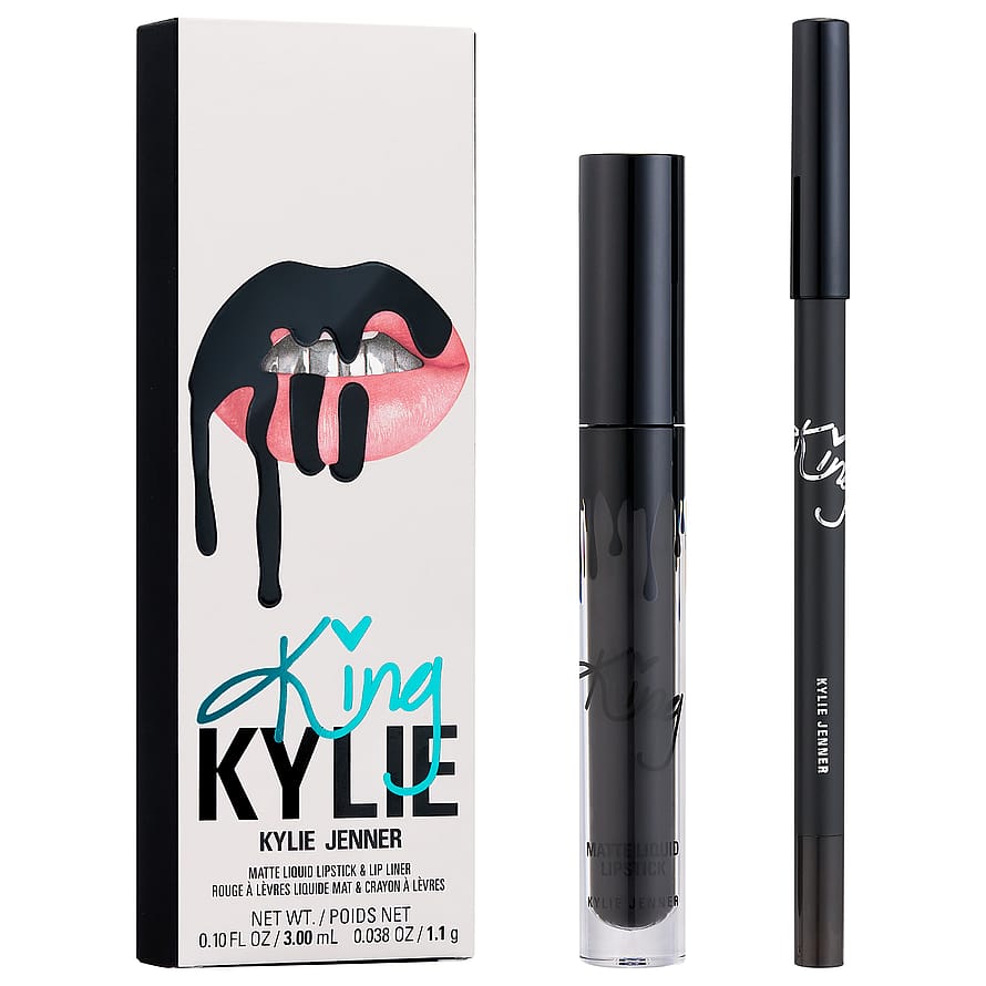 King Kylie Matte Liquid Lipstick + Lip Liner Dead Of Knight