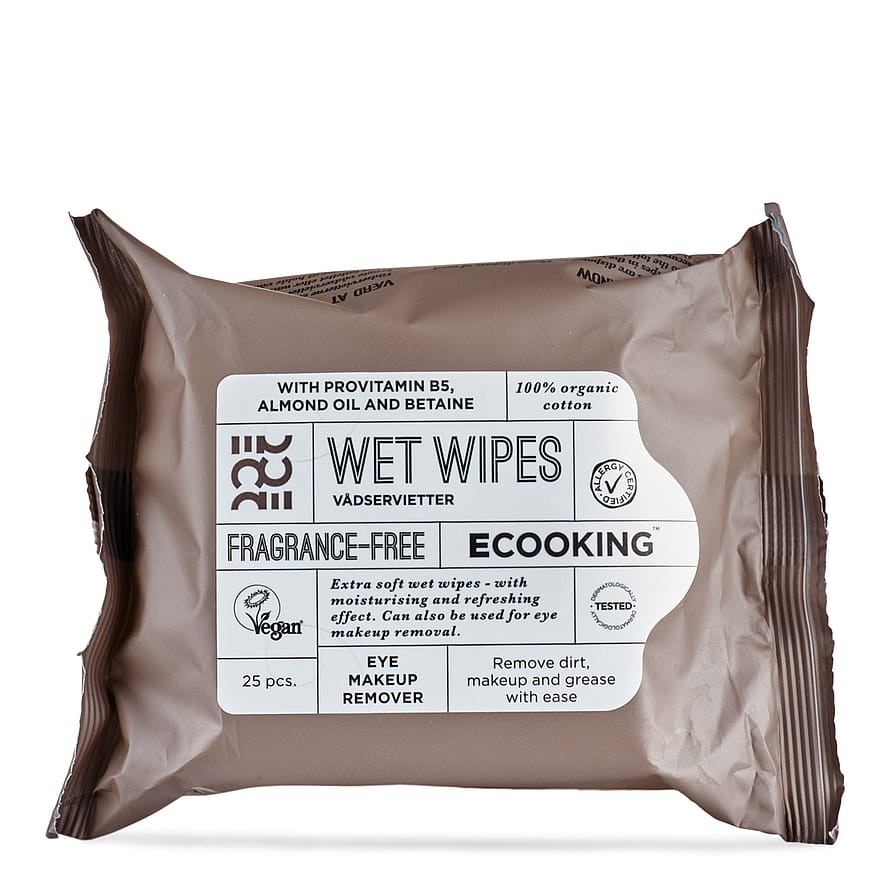 Ecooking Wet Wipes Fragrance Free 25 pcs parfym