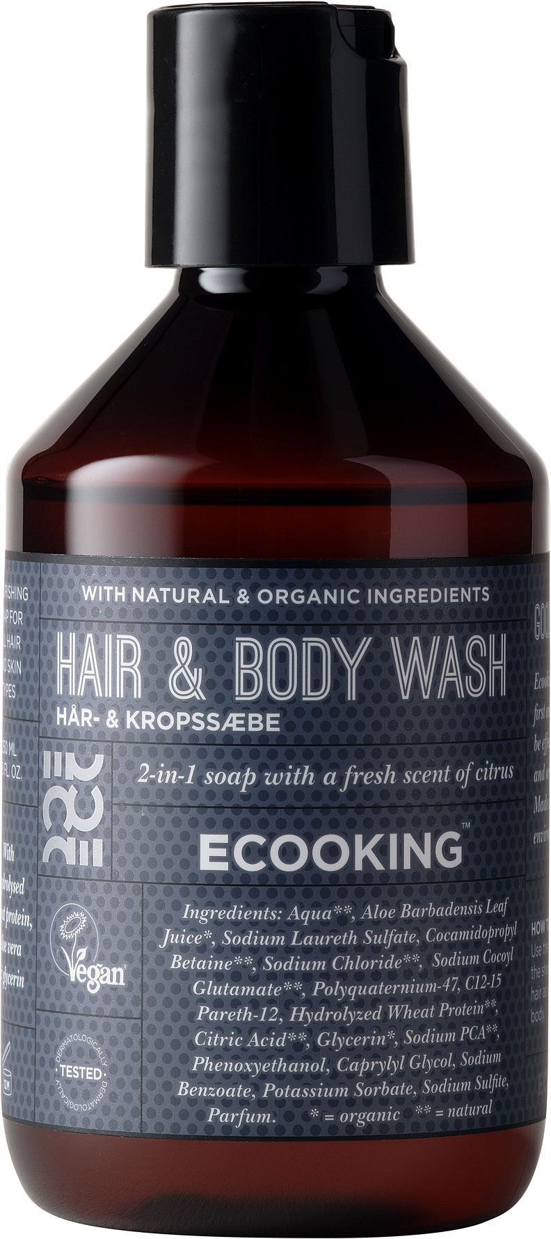 Ecooking Men, Hair & Body Wash 250 ml parfym