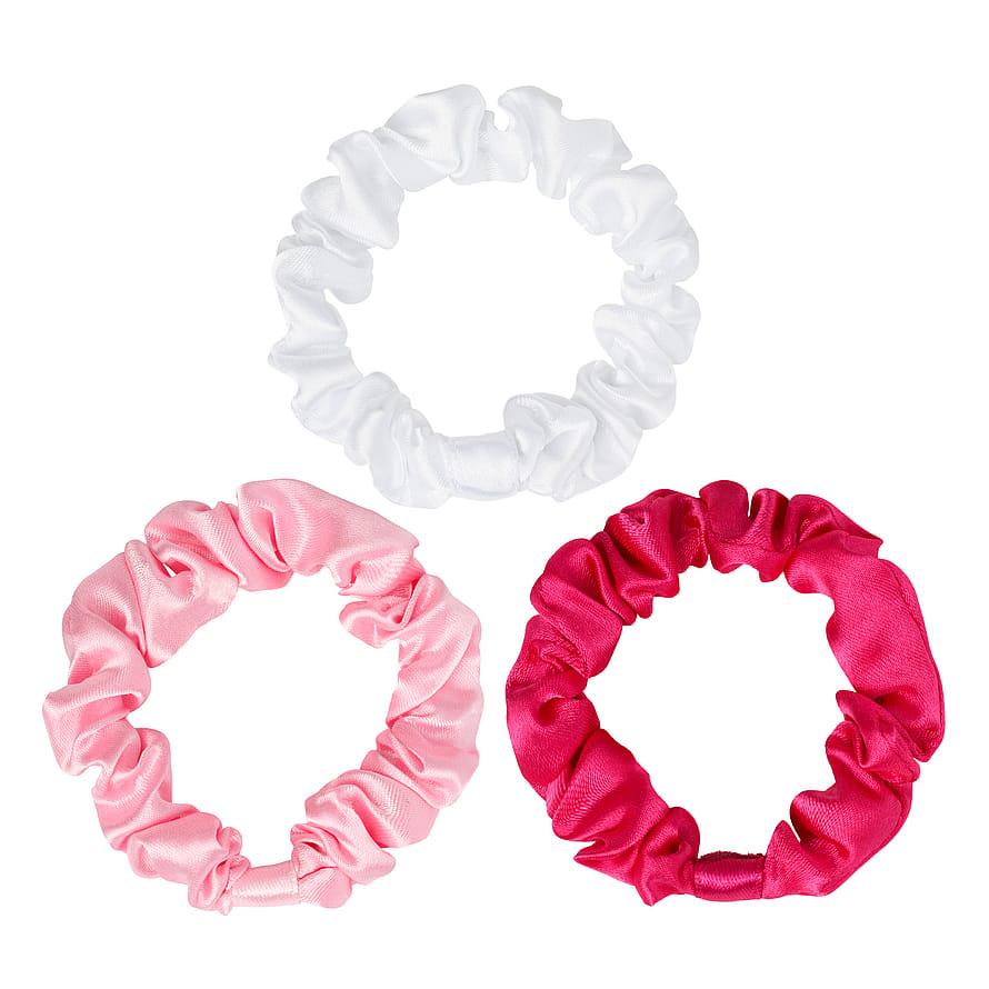 Slim Scrunchie Pink and White Mix 3 pcs
