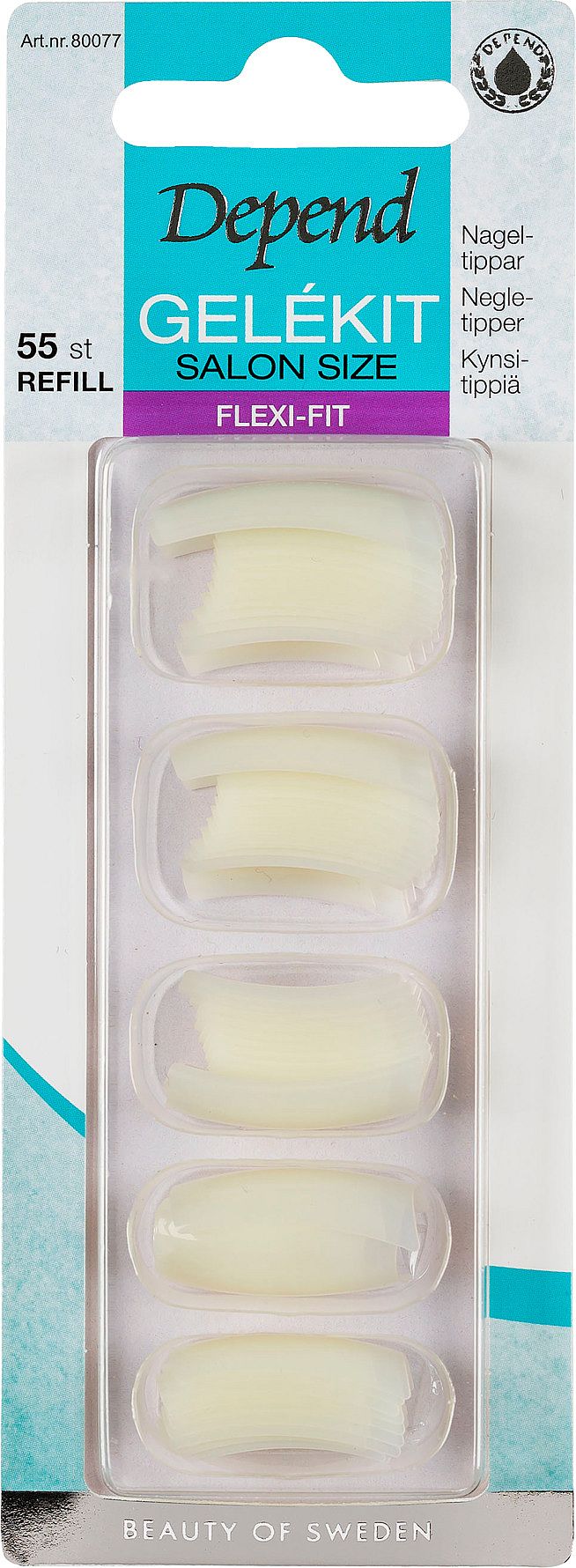 Nail Tips Gel Kit Refill Salon Size